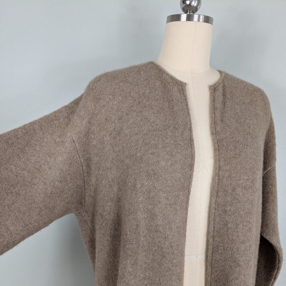 Lafayette 148 New York Tan Cardigan Cashmere Italy